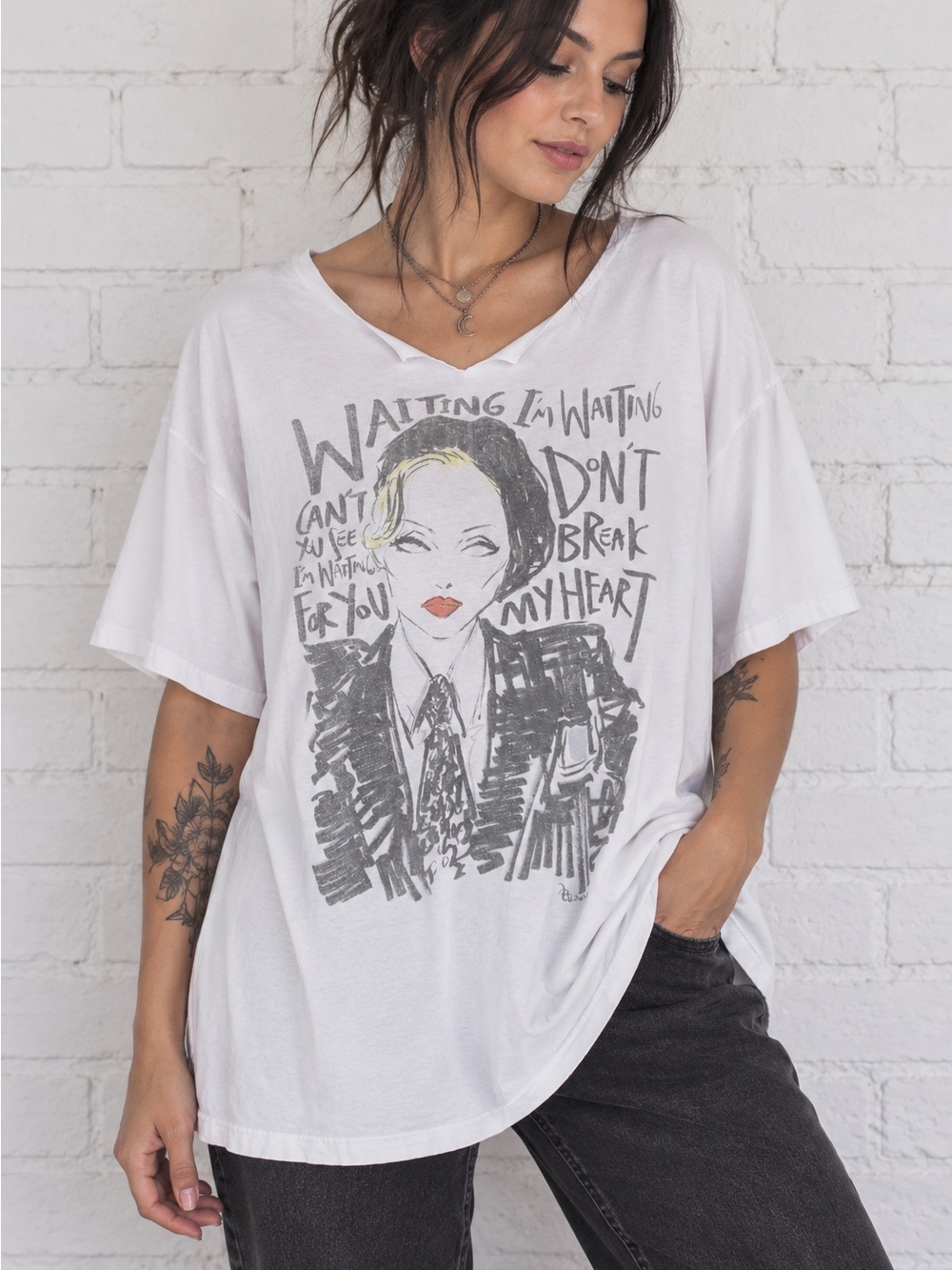 Madonna Celebration Tour Justin Teodoro Graphic Tee XL Raw Neck Oversized